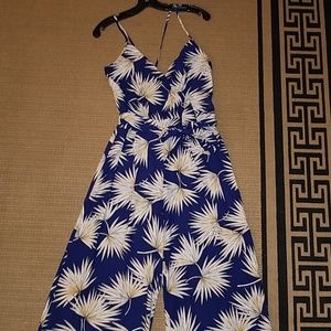 Tropical pattern jumpsuit
